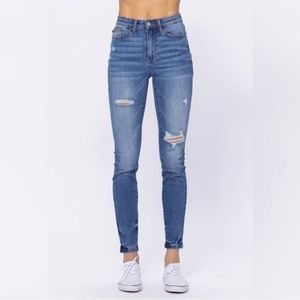 Judy blue rainbow stitch jeans